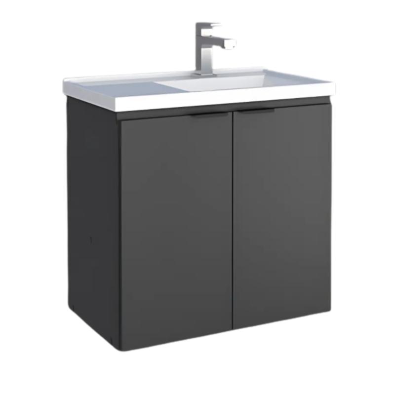 Vanitory Mueble Colgante Con Bacha Cozimax Aster 60 Negro