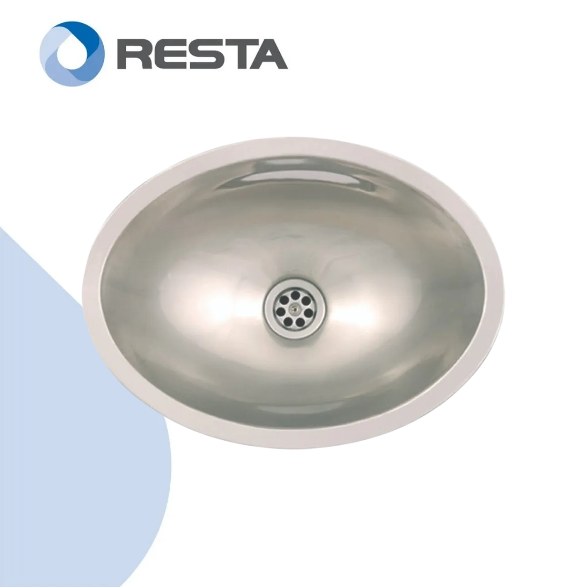 Bacha Mi Pileta 455 Ovalada Lavatorio Baño Acero Inoxidable