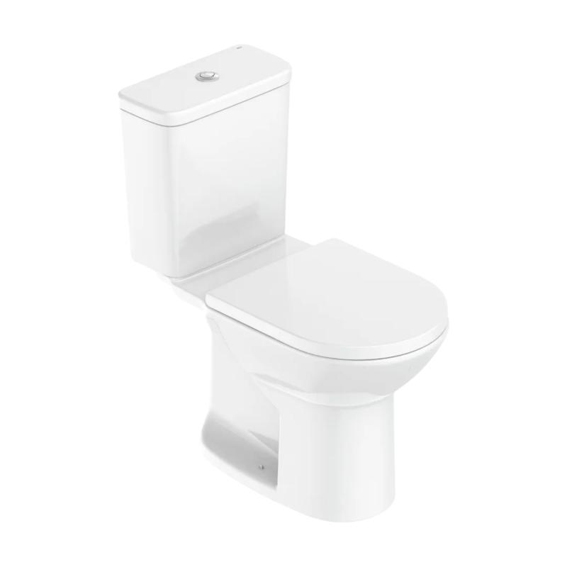 Asiento Y Tapa Con Caída Amortiguada Roca Debba Blanco