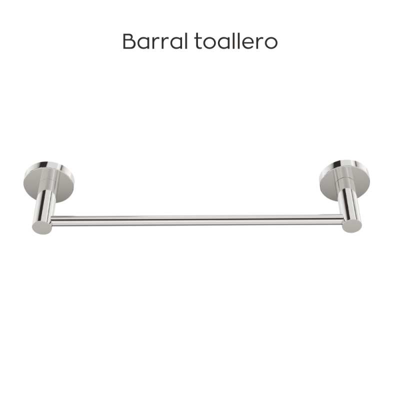 Kit De Accesorios De 6 Piezas Autoadhesivo Peirano Stick Linea 19006 Cromo