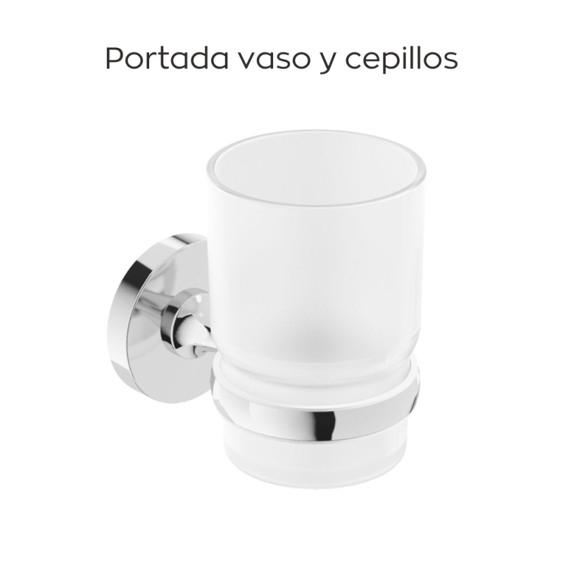 Kit De Accesorios De 6 Piezas Autoadhesivo Peirano Stick Linea 19006 Cromo