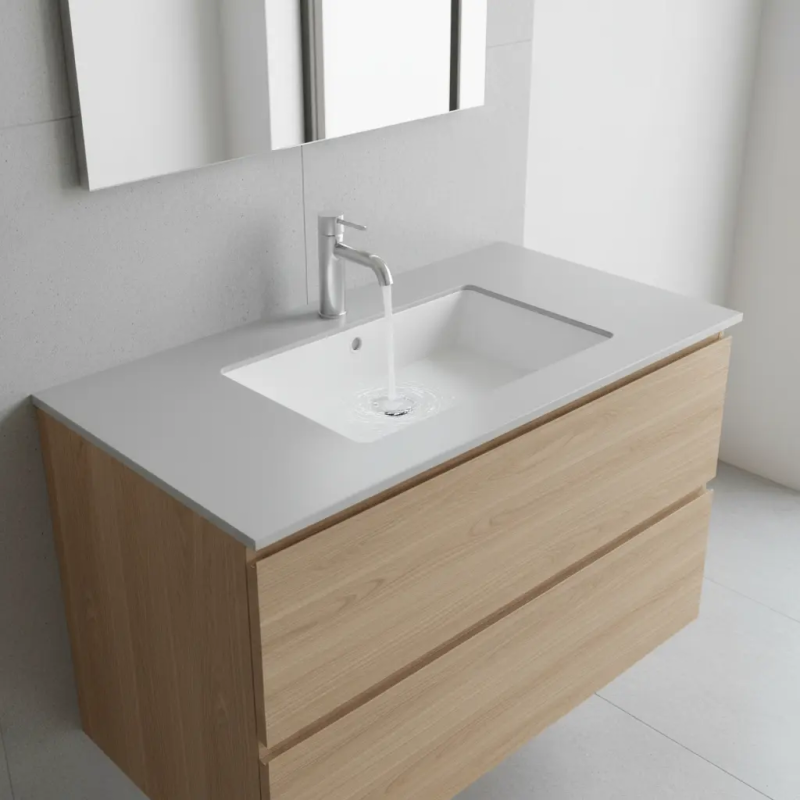 Bacha De Baño Rectangular Peirano BCH20 Blanca 500x400x185