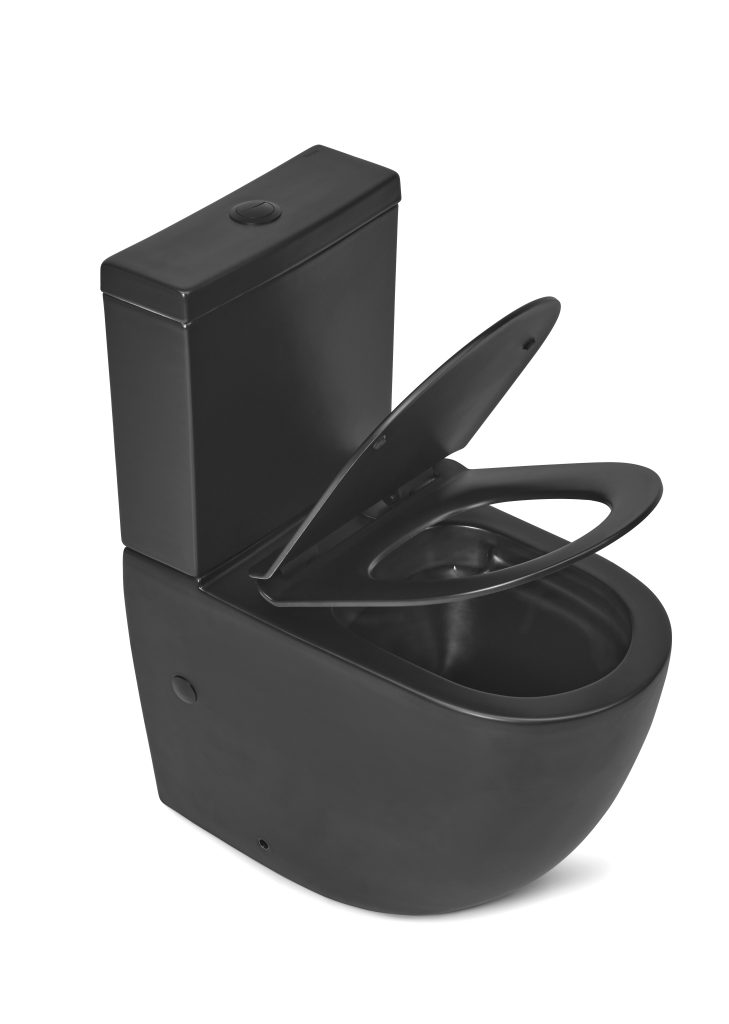 Inodoro con Asiento Linea Stone Black (INO104N-1)