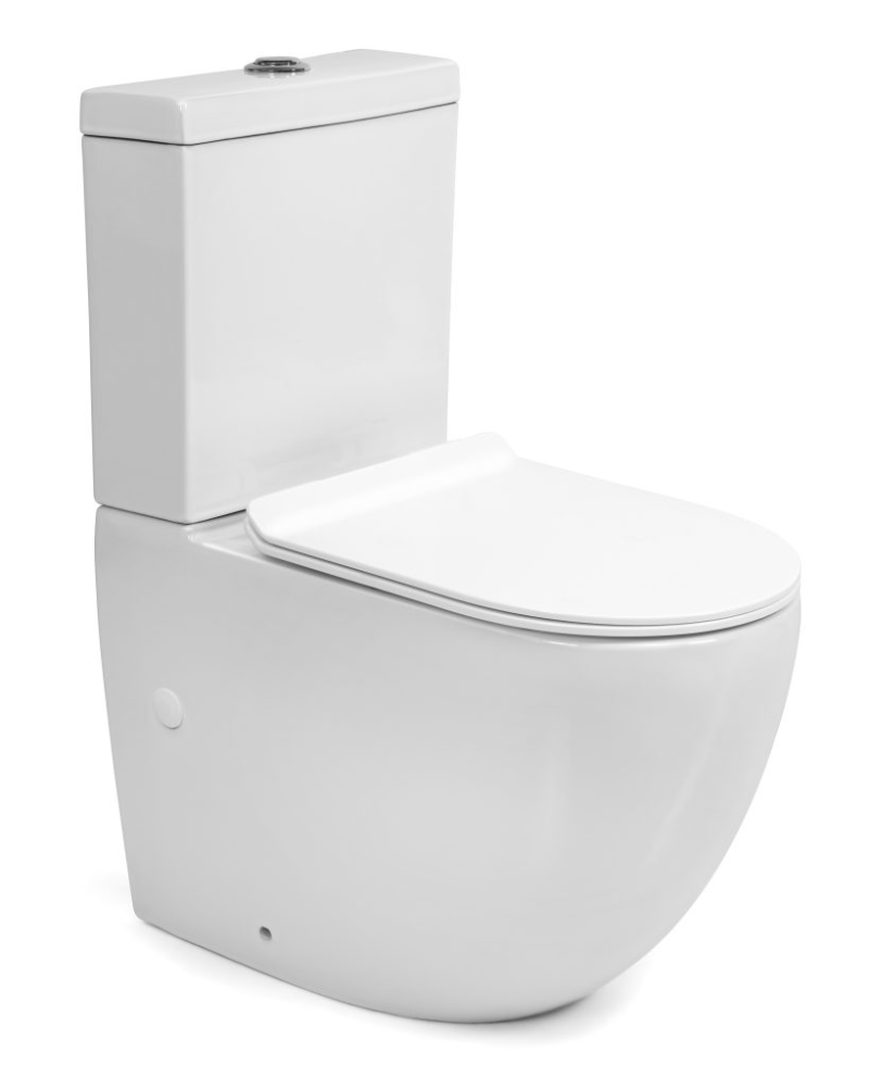 Depostio con Descarga Dual Peirano Linea Stone Blanco (INO104-2)