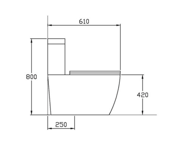 Depostio con Descarga Dual Peirano Linea Stone Blanco (INO104-2)