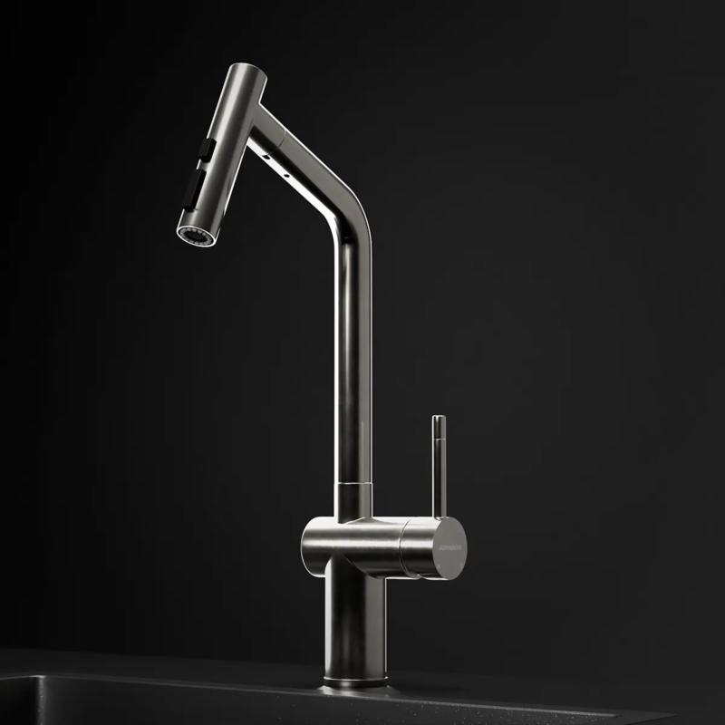 Grifería Cocina Johnson Acero Glow Steel