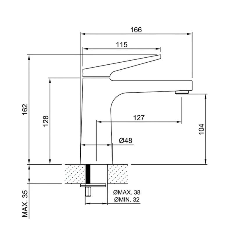 Combo Grifería Lavatorio Bajo + Ducha + Bidet Peirano Wave Cromo