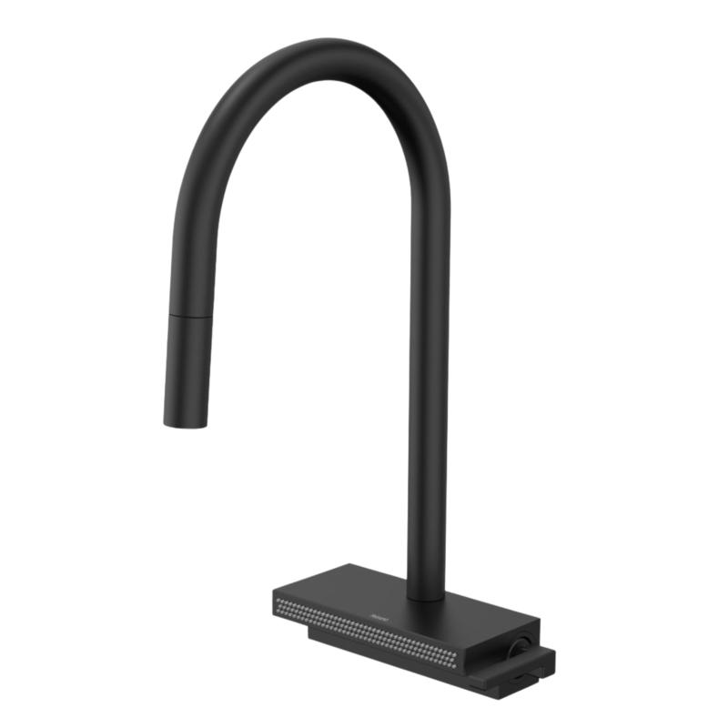 Grifería Cocina Monoc Multifunción Extensible Peirano Zenith 20-182 Negro Mate