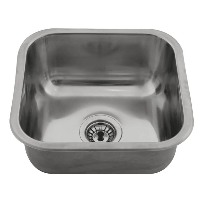 Bacha Simple De Acero 34x37x15 Mi Pileta 202