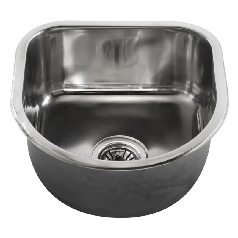 Pileta Simple Cocina 37x38cm Acero Inoxidable Mi Pileta 500E