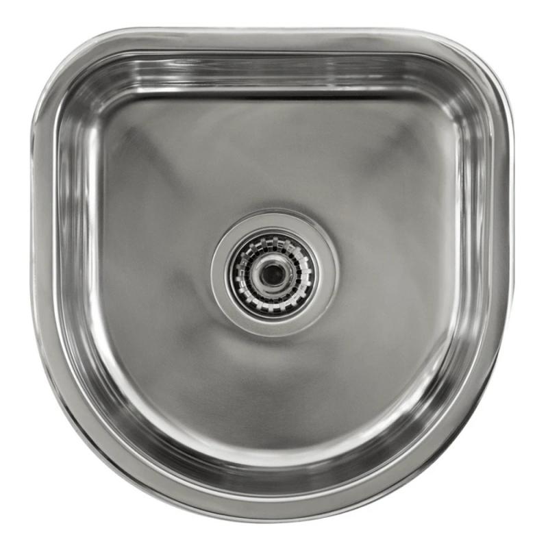 Pileta Simple Cocina 37x38cm Acero Inoxidable Mi Pileta 500E