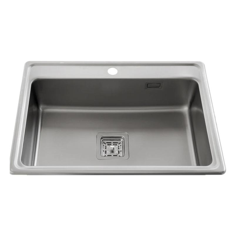 Bacha Cocina Simple Designia Acero Inox. Mi Pileta 783E