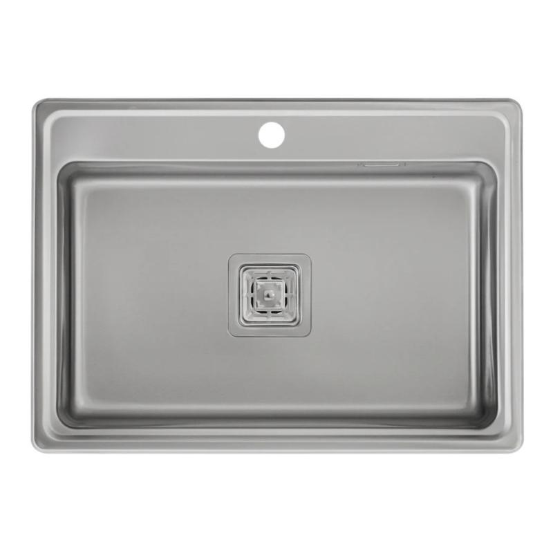 Bacha Cocina Simple Designia Acero Inox. Mi Pileta 783E