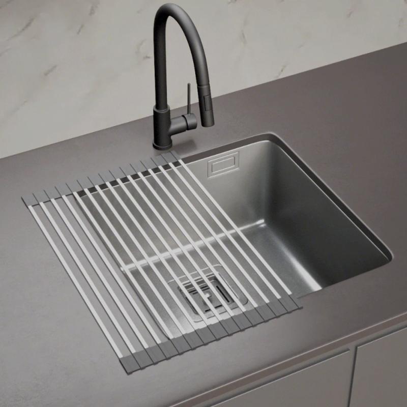 Bacha Cocina Simple 40x40x20cm Mi Pileta Essentia 640