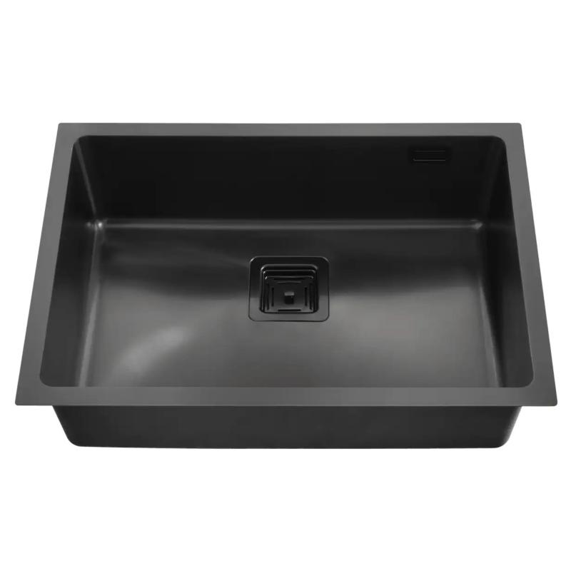 Bacha Cocina Simple Mi Pileta Essentia 670 Black