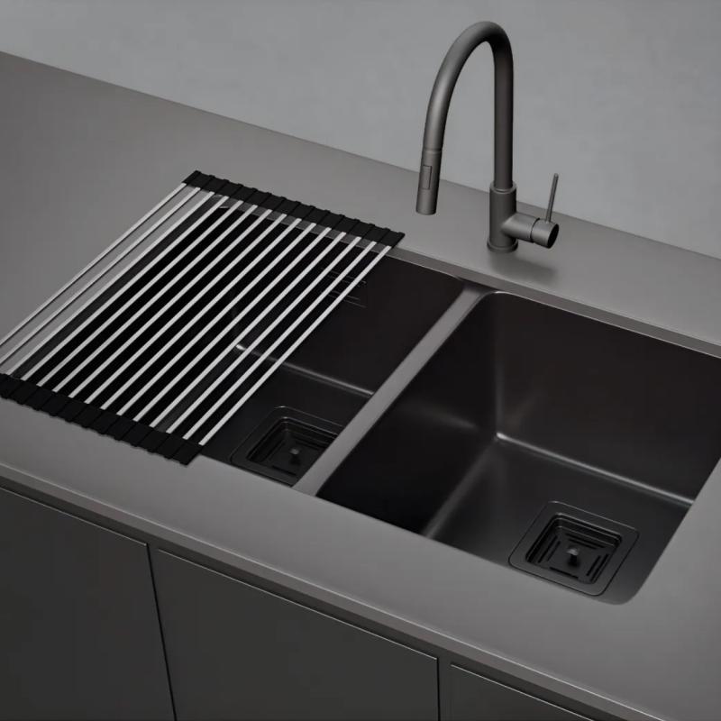 Bacha Doble Cocina Mi Pileta Essentia 671 Black