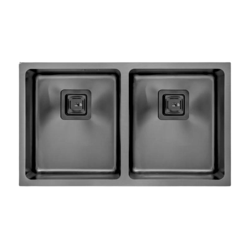 Bacha Doble Cocina Mi Pileta Essentia 671 Black