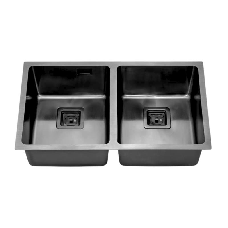 Bacha Doble Cocina Mi Pileta Essentia 671 Black