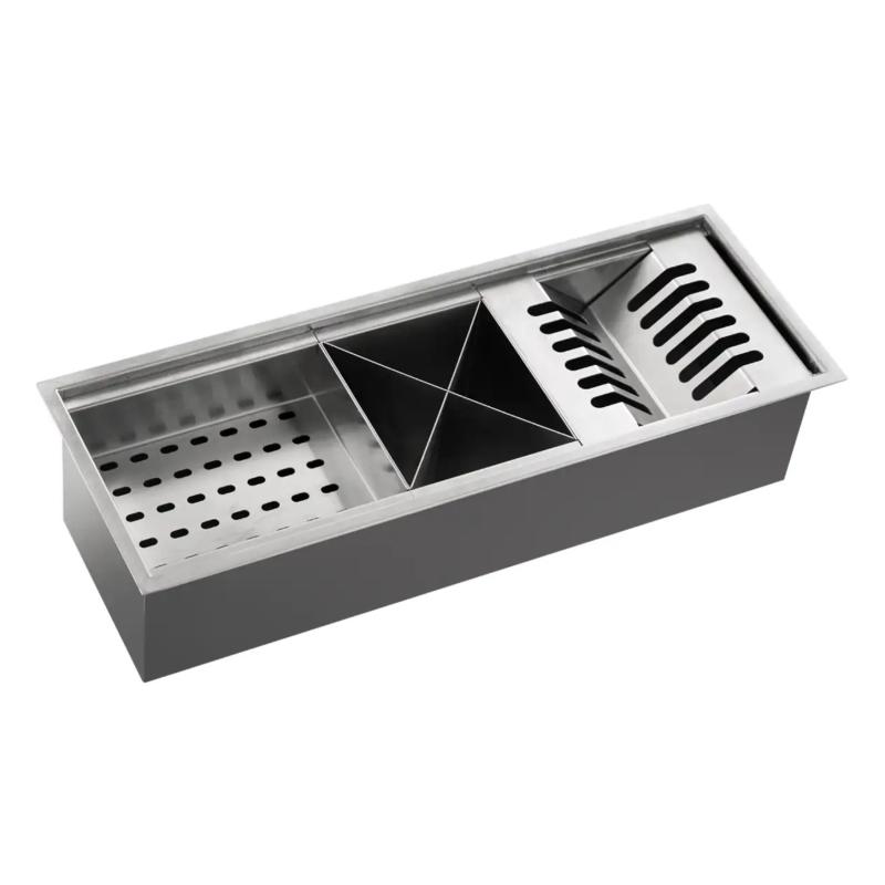 Barra Escurridora Secaplatos 50cm Acero Inox. Mi Pileta BS50