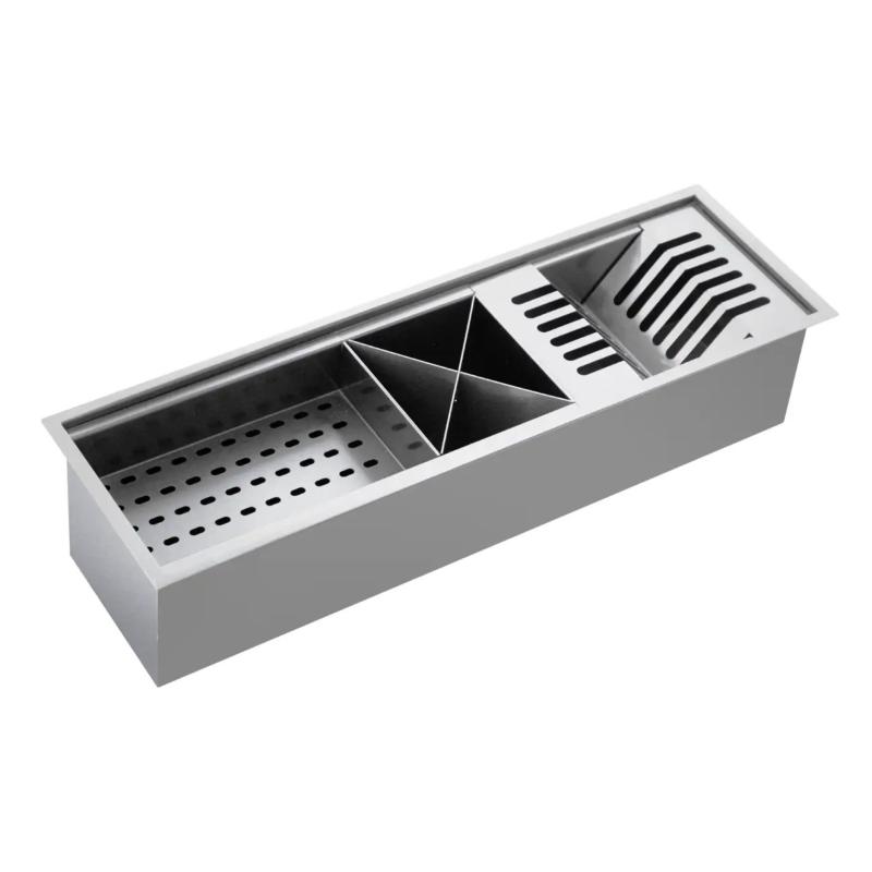 Barra Escurridora Secaplatos 60cm Acero Inox. Mi Pileta BS60