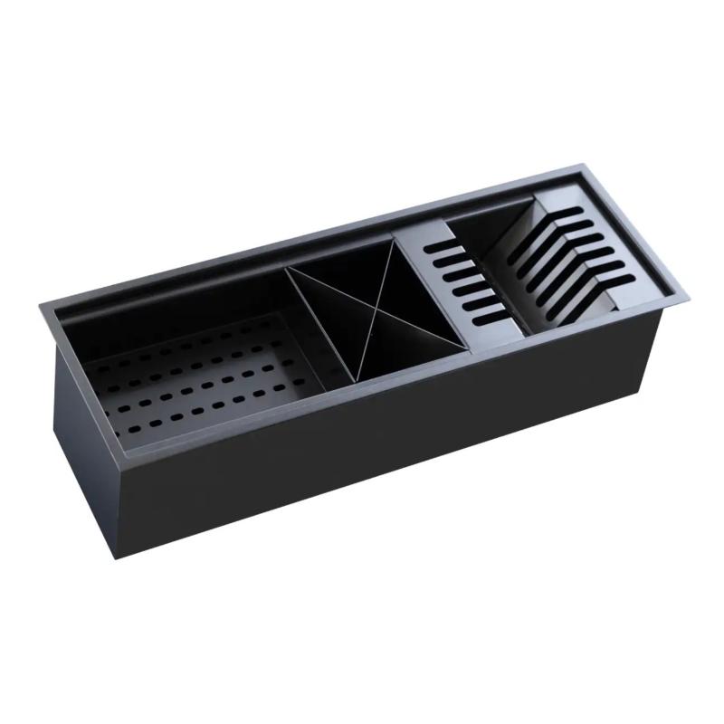 Barra Escurridora Secaplatos 50cm Acero Inox. Mi Pileta BS50 Black