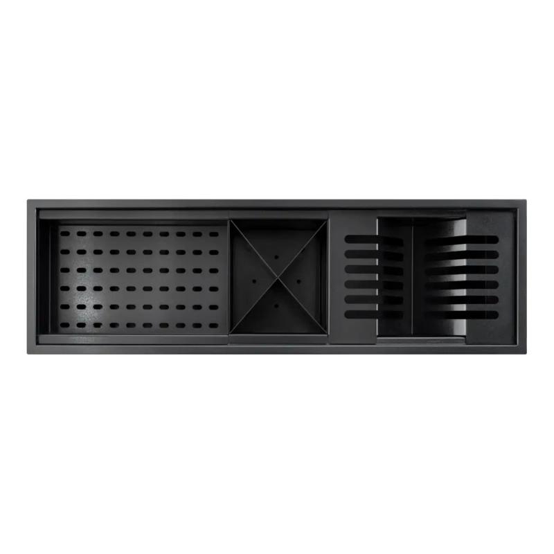 Barra Escurridora Secaplatos 60cm Acero Inox. Mi Pileta BS60 Black
