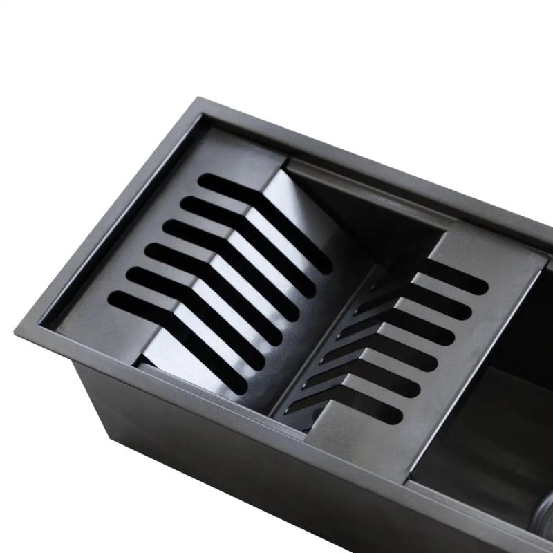 Barra Escurridora Secaplatos 60cm Acero Inox. Mi Pileta BS60 Black