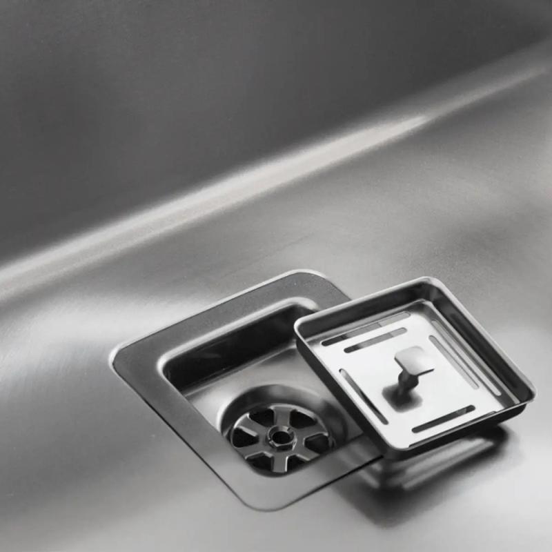 Bacha Cocina Simple 60x40 Mi Pileta Essentia 660 Plateado