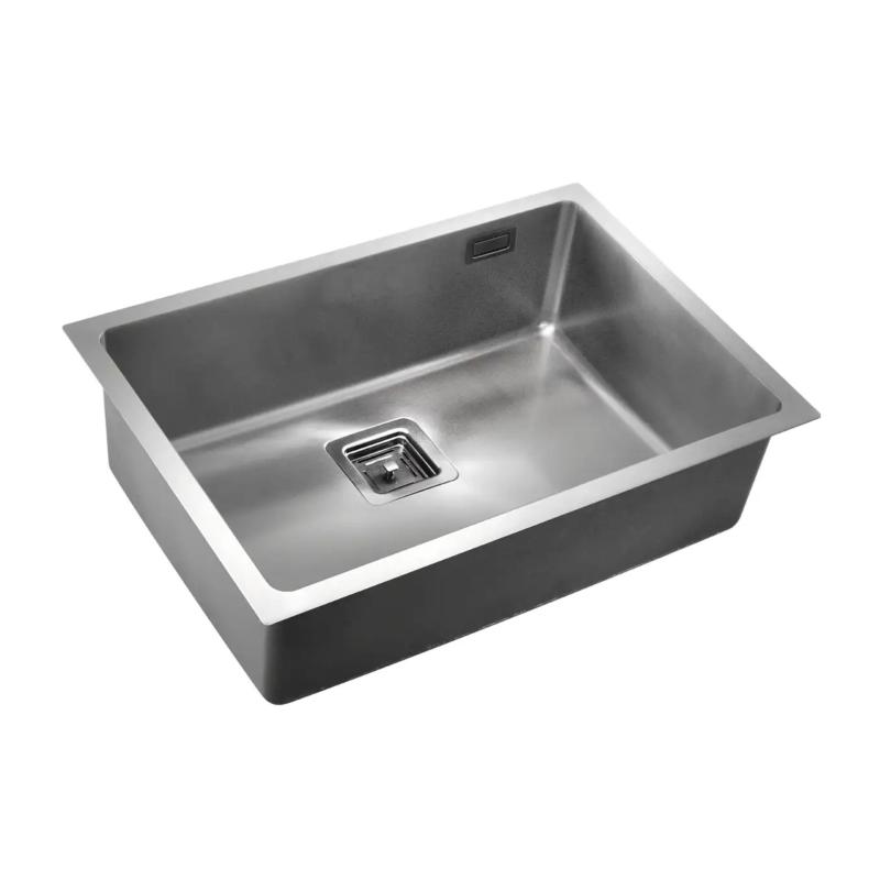 Bacha Cocina Simple 60x40 Mi Pileta Essentia 660 Plateado