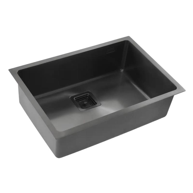 Bacha Cocina Simple 60x40 Mi Pileta Essentia 660 Black