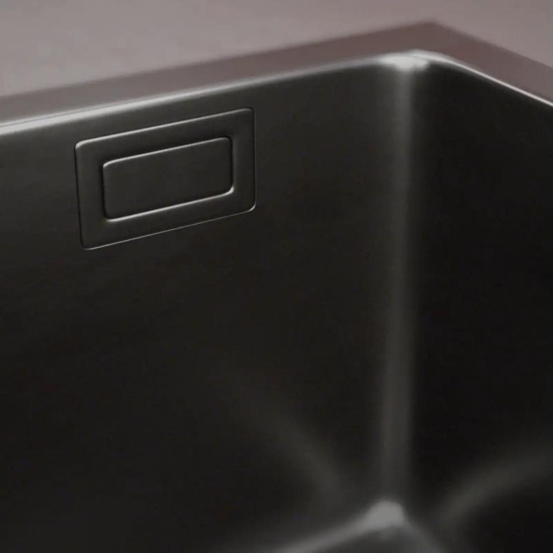 Bacha Cocina Simple 40x40 Mi Pileta Essentia 640 Black