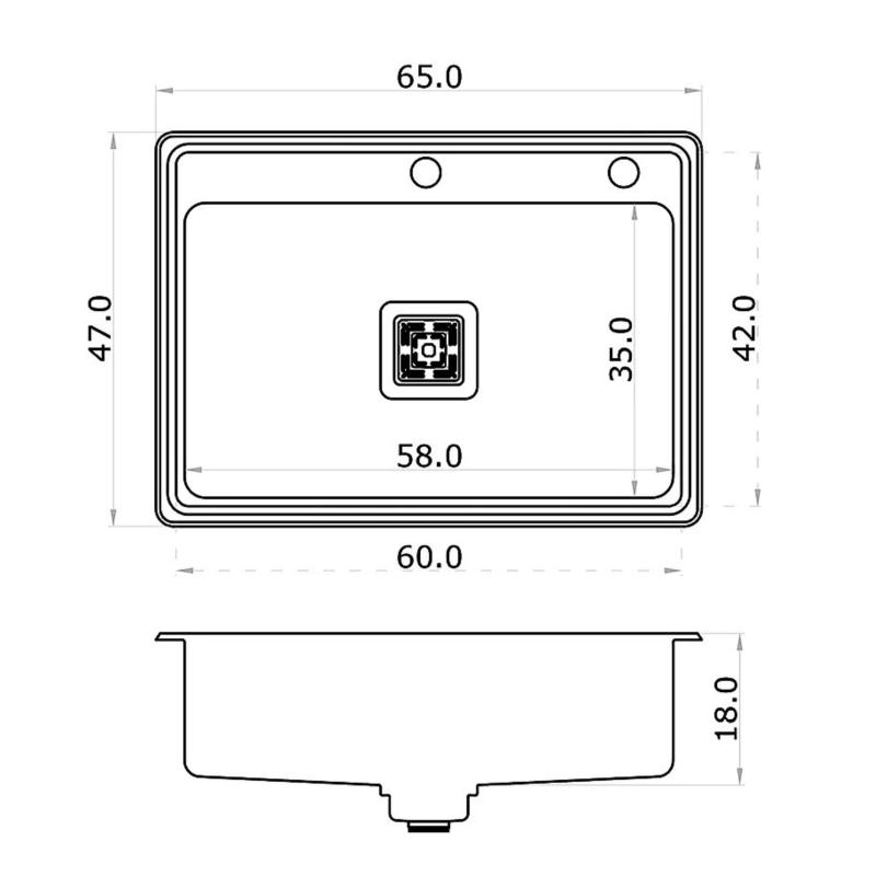 Bacha Cocina Mi Pileta 783ED + Dosificador Acero Inox. Plateado