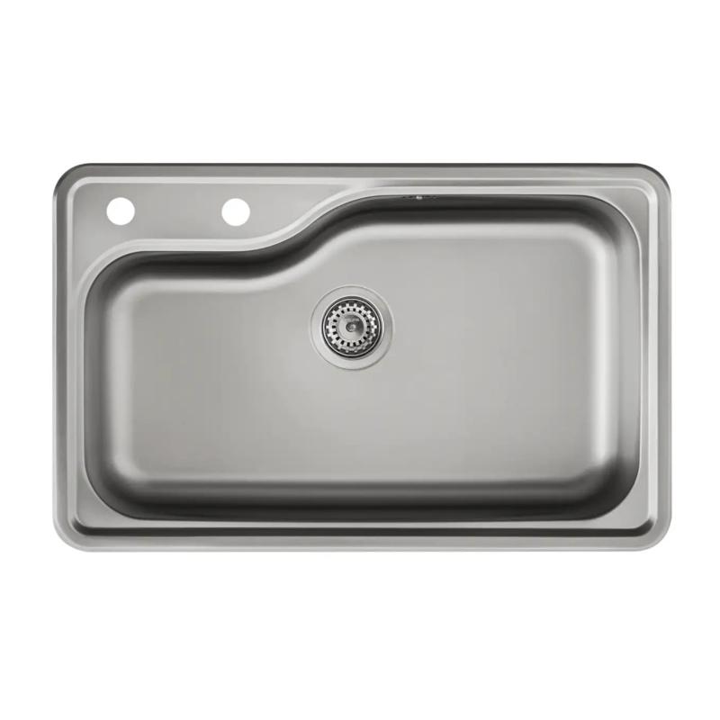 Bacha Cocina Simple Acero Inox. Mi Pileta 800ED C/Dosificador