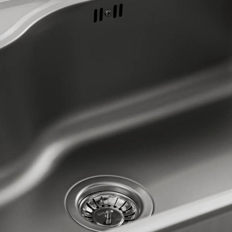 Bacha Cocina Simple Acero Inox. Mi Pileta 800ED C/Dosificador