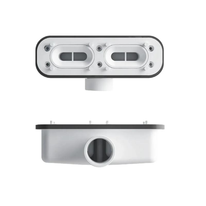 Receptáculo Piso De Ducha Resina Poliester Peirano PDU102 Blanco