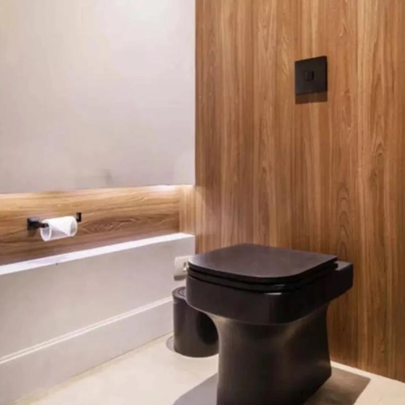 Válvula Descarga Inodoro + Tecla Deca Hydra Slim Black 51011