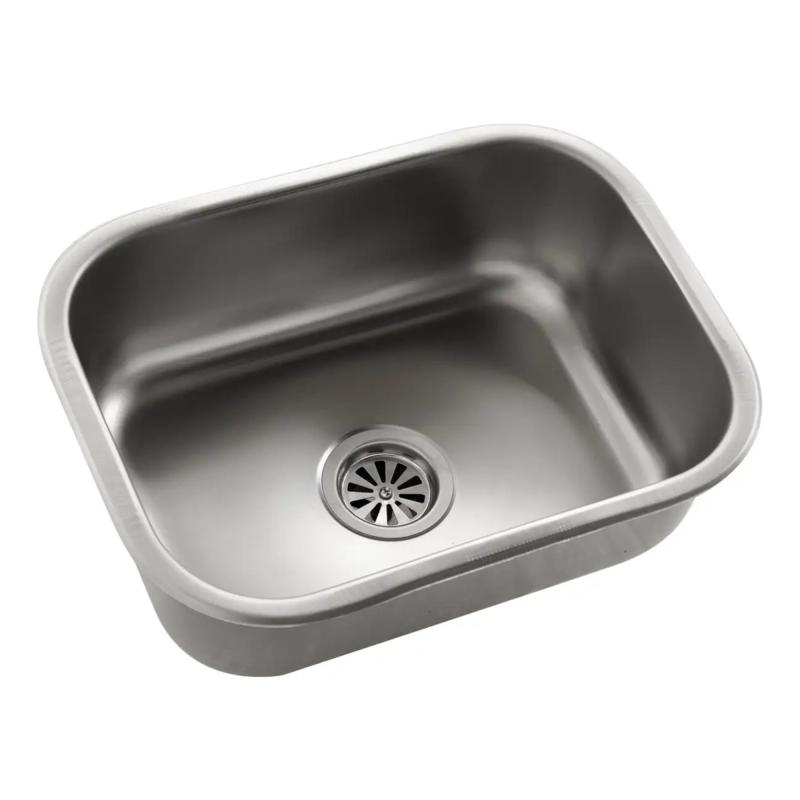 Bacha Pileta Cocina Simple Acero Inoxidable Mi Pileta 101EC