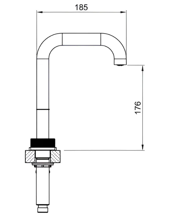 Grifería Lavatorio Baño Peirano Fabric Nickel 60-100NI