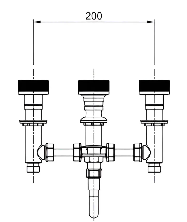 Grifería Bidet Baño Peirano Fabric Nickel 70-100NI