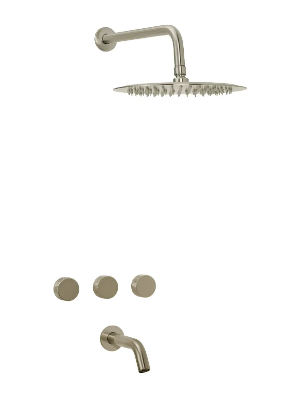 Grifería Ducha Con Transferencia Peirano Fabric Nickel 80-100NI