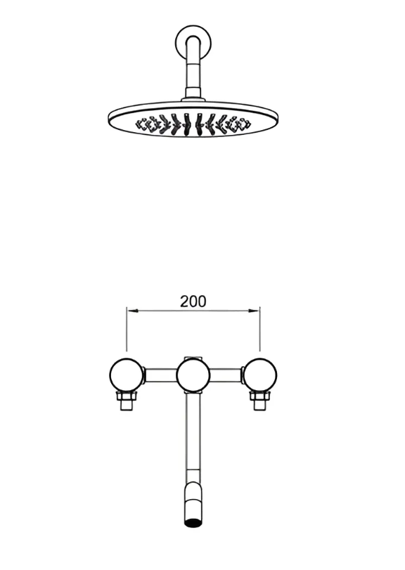Grifería Ducha Con Transferencia Peirano Fabric Nickel 80-100NI