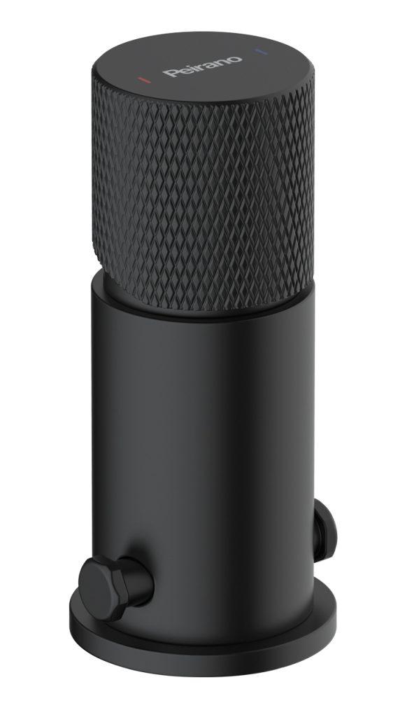 Grifería Bidet Monocomando Peirano Fabric Black 70-200N