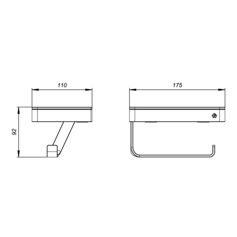 Accesorio Porta Rollo Fv Inox One 0167/I1