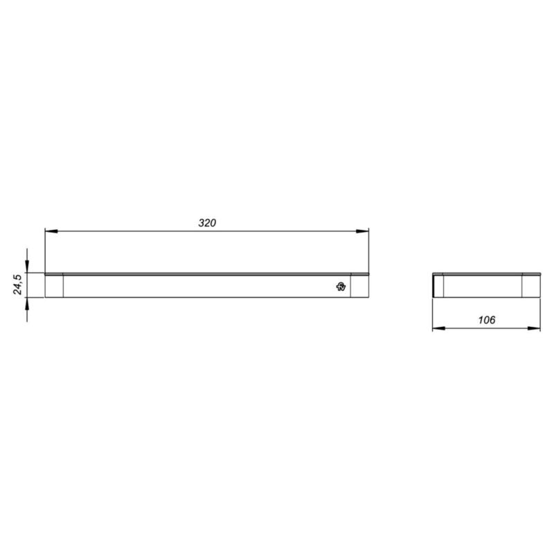 Accesorio Repisa Jabonera Fv Inox One 0168.01/I1