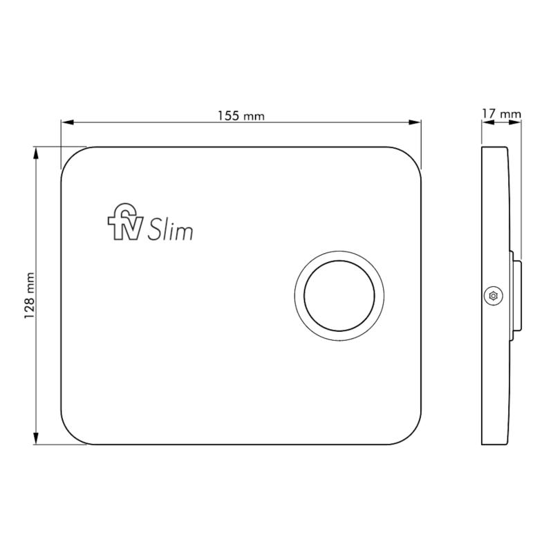 Tapa Con Botón Para Válvula Fv Slim 0378.02