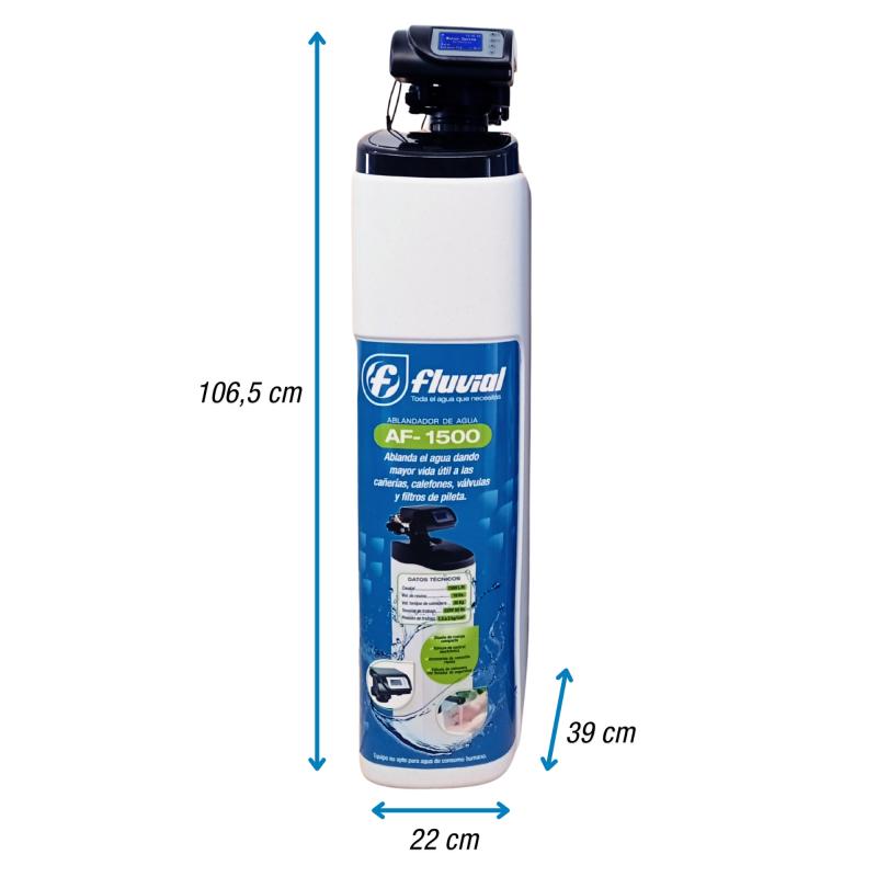 Ablandador De Agua Anti Sarro 1500 L/H Autom Fluvial AF-1500
