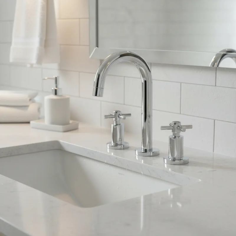 Grifería Lavatorio Baño Cierre Cerámico Peirano Crown 60-151