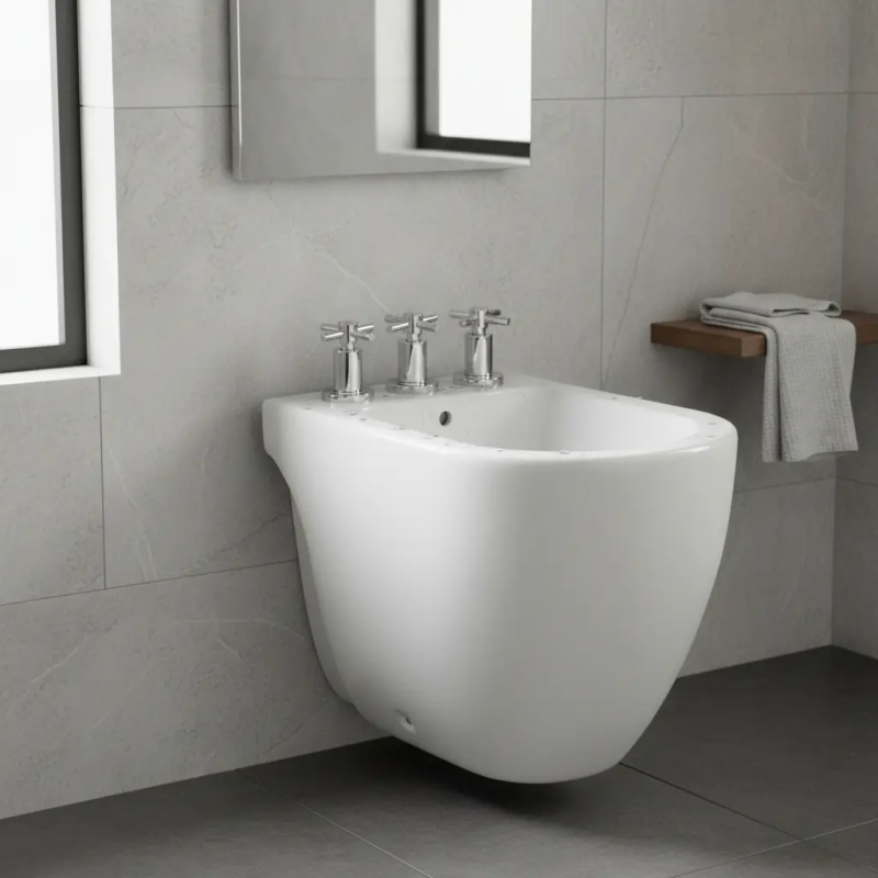 Grifería Bidet Baño Cierre Cerámico Peirano Crown 70-151
