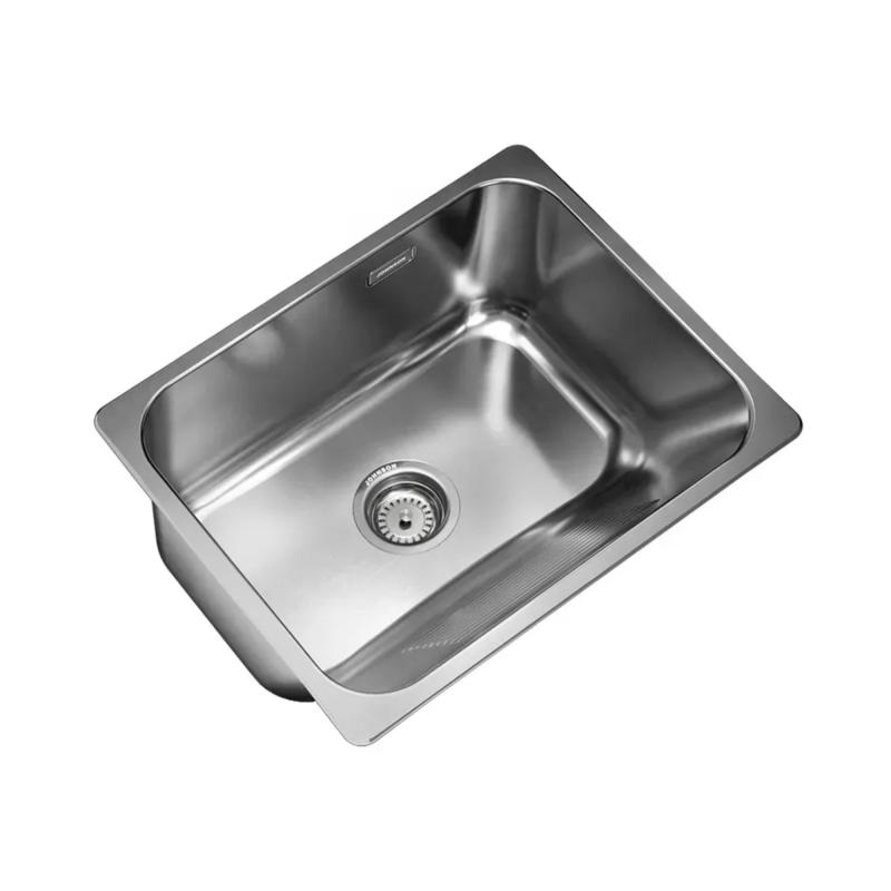 Bacha Pileta Simple De Cocina Johnson Acero LN50A
