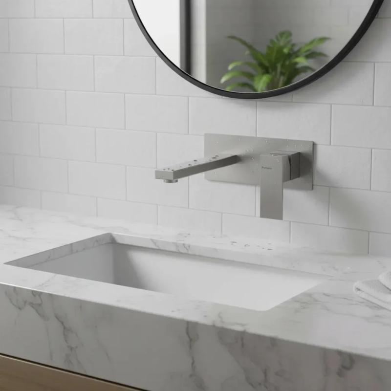 Grifería Lavatorio De Pared Monocomando Peirano Mat 63-183